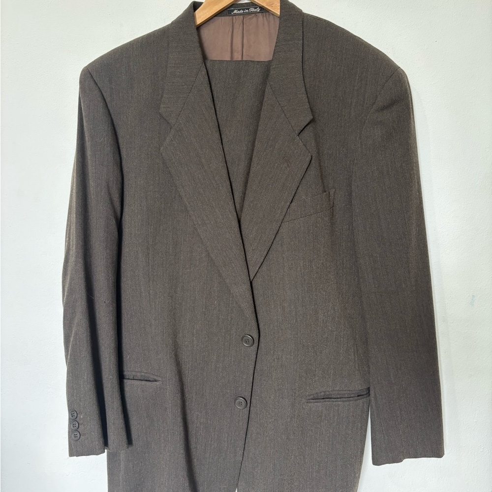 Giorgio Armani Brown Sport Coat with Structured Shoulders